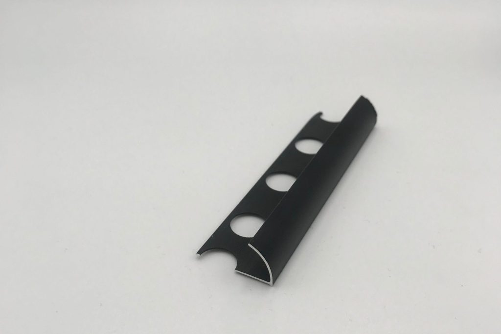 00086 GC. ALUMINIO - NEGRO MATE - 12 mm