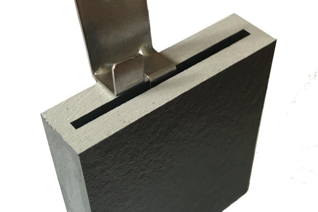 GRIN10 - Grapa seguridad INTERMEDIA _ OCULTA 10 mm Inox
